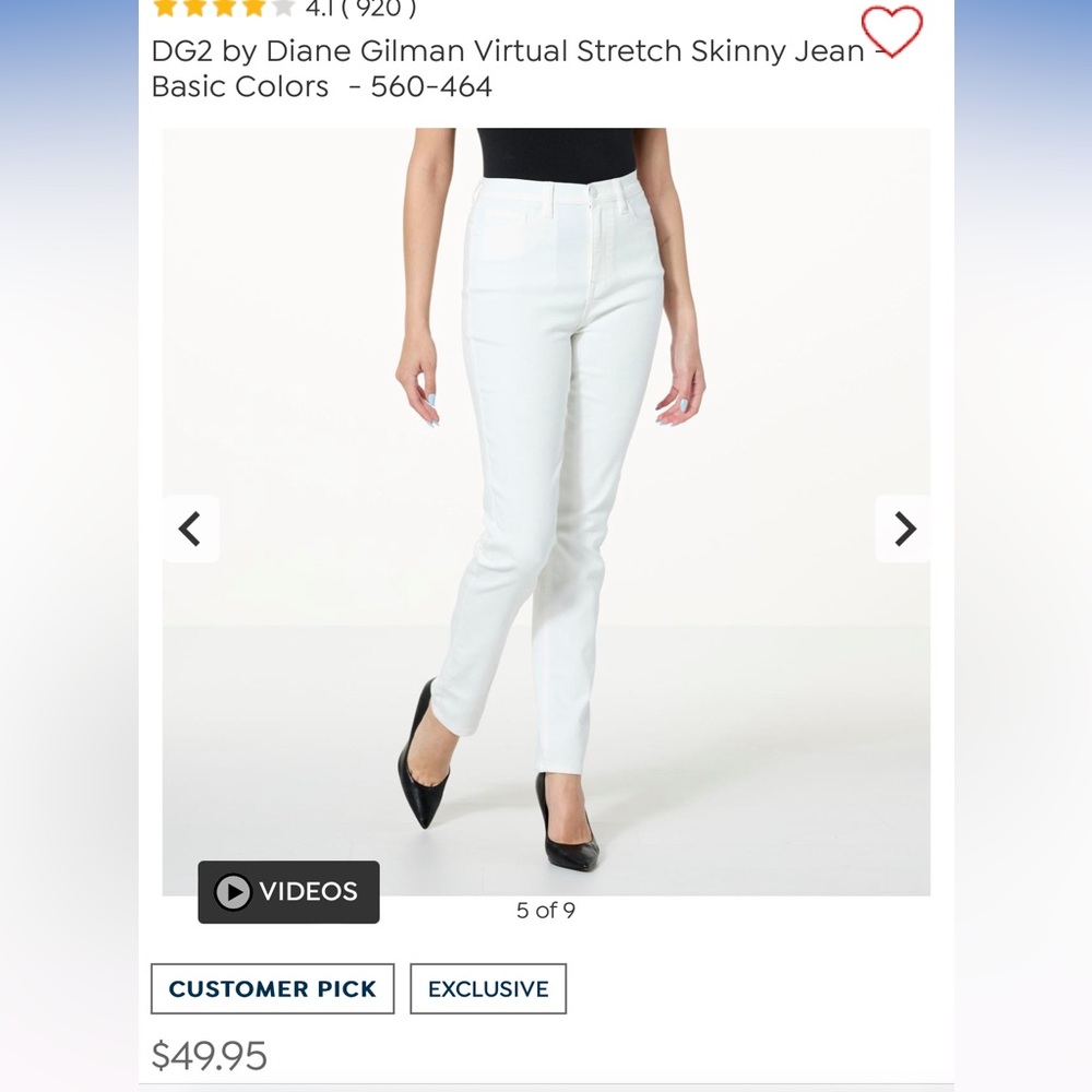 BNWT DG2 by Diane Gilman Virtual Stretch Skinny Jean MD